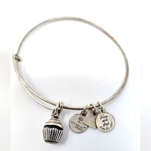 Alex and Ani Cupcake Charm Bracelet